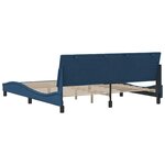 vidaXL Cadre de lit sans matelas bleu 180x200 cm tissu