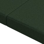 vidaXL Canapé-lit pliable 180 x 67 x 45 cm Vert foncé