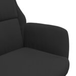 vidaXL Chaise de relaxation Noir Similicuir daim