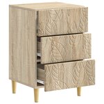 vidaXL Table de chevet Chêne Sonoma 43 x 39 5 x 66 5 cm