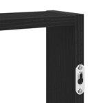 vidaXL Étagère murale noir 43x9x60 cm bois d'ingénierie