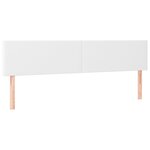 vidaXL Têtes de lit 2 Pièces Blanc 100x5x78/88 cm Similicuir