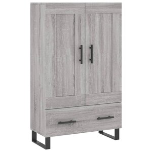 vidaXL Buffet haut sonoma gris 69 5x31x115 cm bois d'ingénierie