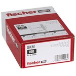 Fischer ensemble de fixation métallique de plaque de plâtre gkm 100pcs