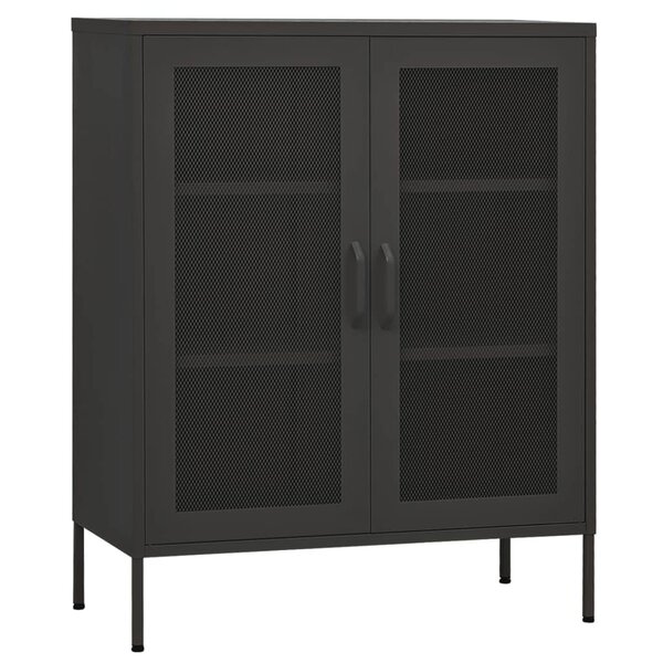 vidaXL Armoire de rangement Anthracite 80x35x101 5 cm Acier