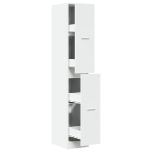 vidaXL Armoire d'apothicaire blanche 30 x 41 x 174 5 cm Bois d'ingénierie