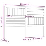 vidaXL Tête de lit 166x4x100 cm Bois massif de pin