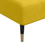 vidaXL Chaise longue jaune velours
