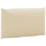 vidaXL Coussins de palette lot de 2 beige tissu oxford