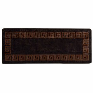 vidaXL Coureur de Tapis MARSA Noir 100 x 250 cm Polyester et PVC
