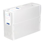 Boîte de classement et archivage maxi format - Dos de 12 cm - Incolore