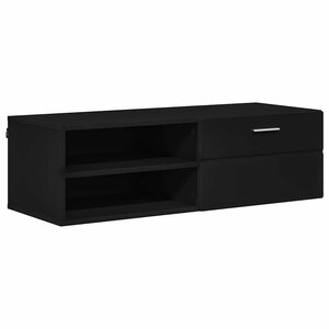 vidaXL Cabinet en Bois Noir 100 5 x 39 x 30 cm Bois d'ingénierie