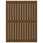 vidaXL Tête de lit murale Marron miel 82 5x3x110 cm Bois massif de pin