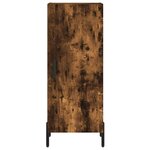 vidaXL Buffet Chêne fumé 34 5x34x90 cm Bois d'ingénierie