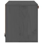 vidaXL Armoire murale Gris 40x30x35 cm Bois de pin massif