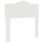 vidaXL Tête de lit Blanc 90 cm Bois d'ingénierie