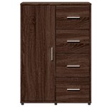 vidaXL Buffets 2 Pièces chêne marron 60x31x84 cm bois d'ingénierie