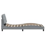 vidaXL Cadre de lit sans matelas gris clair 90x200 cm tissu
