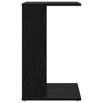 vidaXL Table d'appoint Chêne noir 40 x 38 x 62 5 cm Bois d'ingénierie