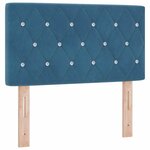 vidaXL Tête de lit Bleu foncé 80 cm Velours