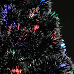 vidaXL Arbre de Noël pré-éclairé avec support 120 cm fibre optique