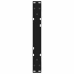 vidaXL Pieds de table basse 2 pièces Noir 50 x (30-31 3) cm Acier