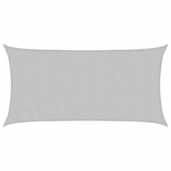 vidaXL Voile d'ombrage gris clair 6x3 m 100  polyester oxford