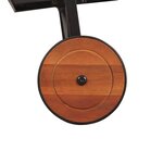 Vidaxl chaise longue avec pieds en acier bois massif d'acacia