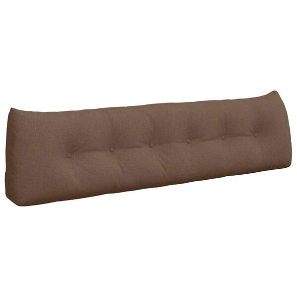 vidaXL Coussin de Dos Marron 180 x 24 x 50 cm tissu