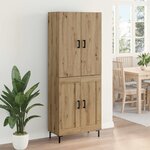 vidaXL Haut Armoire Montage mural Chêne artisanal 69 5 x 34 x 180 cm