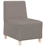 vidaXL Unité de Sofa Modulaire Sans Accoudoirs 2 Pièces Taupe