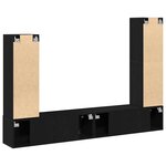 vidaXL Ensemble meuble TV 6 Pièces Chêne noir 30.5 x 30 x 110 cm