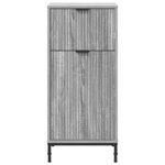 vidaXL Cabinet de salle de bain Gris Sonoma 39 5 x 36 x 88 cm