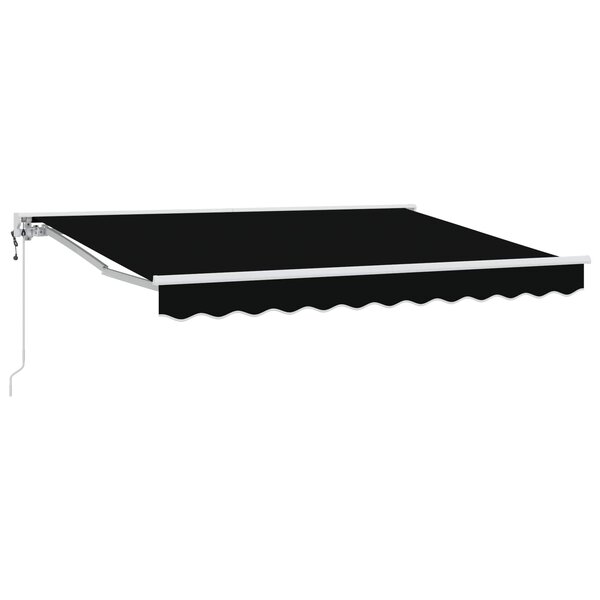 vidaXL Auvent rétractable électrique Noir 3 x 2 5 m
