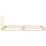 vidaXL Cadre de lit de palette Bois de pin massif 100 x 200 cm