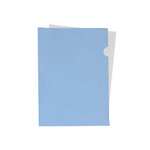Pochette coin liderpapel polypropylene 180 microns a4  210x297mm capacite 20f        coloris bleu ciel opaque