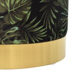 vidaXL Tabouret de rangement rond Multicolore Tissu 31 x 37 cm