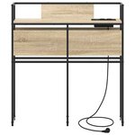 vidaXL Tête de lit de rangement Chêne sonoma 75 cm Bois d'ingénierie