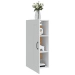vidaXL Armoire suspendue Blanc 35x34x90 cm Bois d'ingénierie