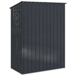 vidaXL Cabanons de jardin Anthracite 153 5 x 86 x 200 cm Métал