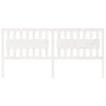 vidaXL Tête de lit Blanc 205 5x4x100 cm Bois massif de pin