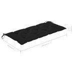 Vidaxl banc de jardin avec coussins 240 cm bois solide d'acacia