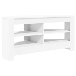 vidaXL MeubleTVd'Angle Blanc 102 x 40 5 x 45 cm Bois d'ingénierie