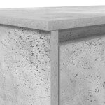 vidaXL Bureau gris béton 120x42x76 cm bois d'ingénierie