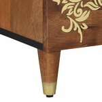 vidaXL Cabinet de chevet avec tiroir marron miel 50 x 33 x 60 cm