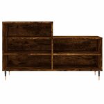 vidaXL Armoire à chaussures Chêne fumé 102x36x60 cm Bois d'ingénierie