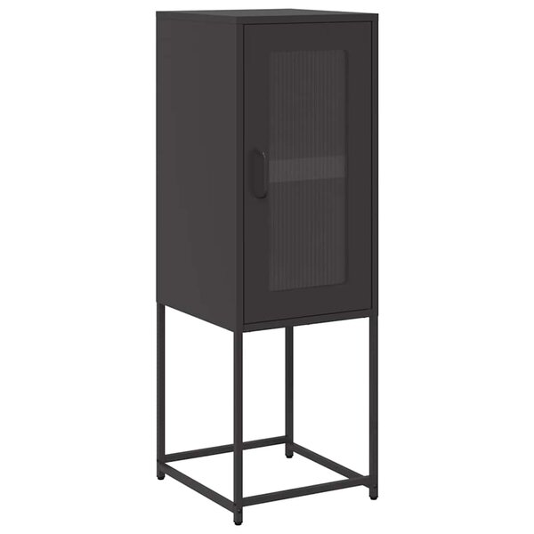 vidaXL Buffet noir 36x39x107 cm acier laminé à froid