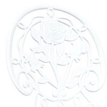 vidaXL Ensemble bistro de jardin 3 Pièces Blanc Aluminium