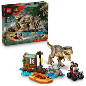 LEGO Jurassic World 76975  Le T. rex et l'évasion sur la rivière  199 pièces  dès 5 ans.