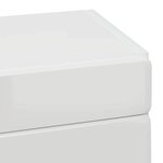 vidaXL Armoire murale de salle de bain avec porte TULUM Blanc brillant